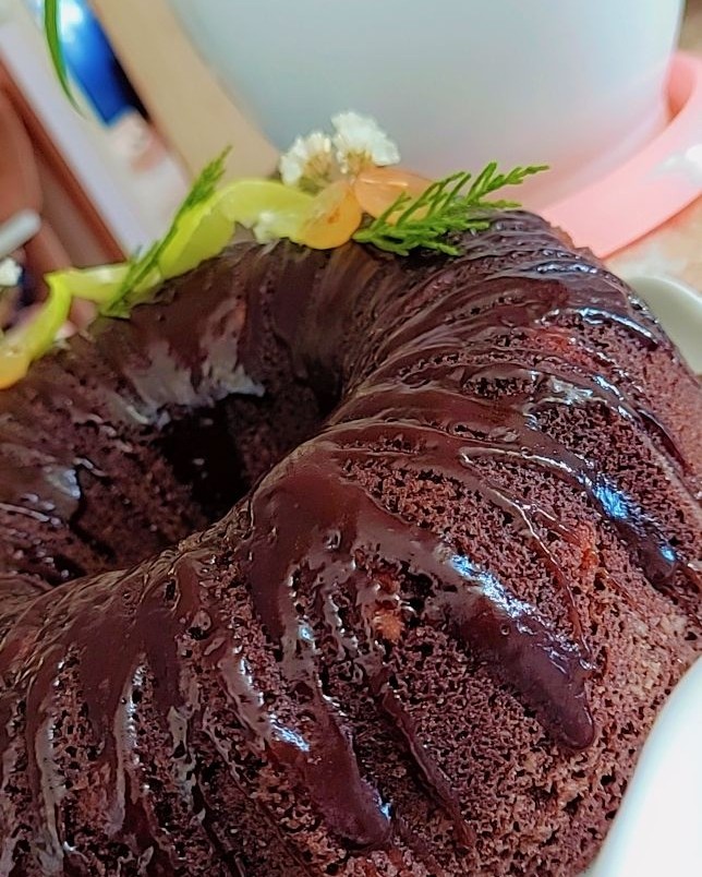 عکس کیک شکلاتی نسکافه ای