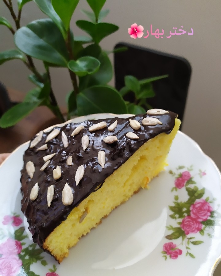 عکس کیک پرتقال با روکش کاکائو ??