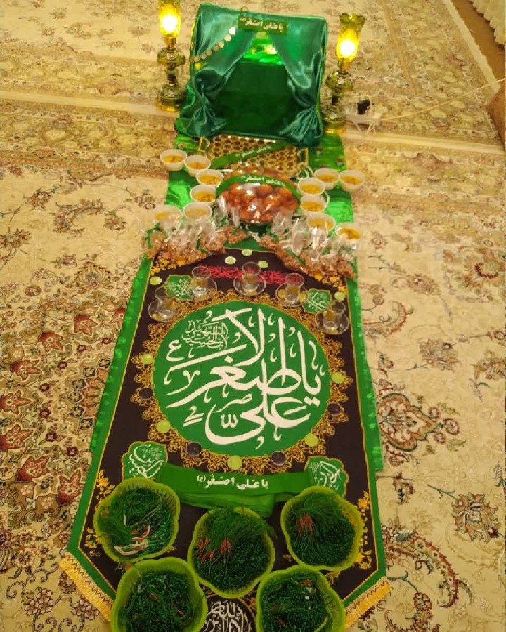 عکس سفره حضرت علی اصغر (ع)