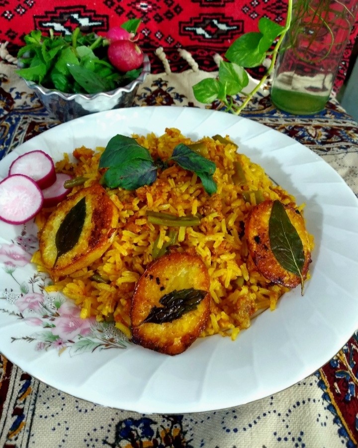 عکس لوبیا پلو