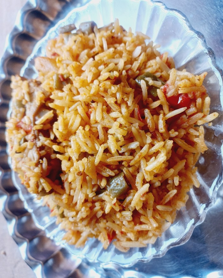 لوبیاپلو با مرغ فوق العاده خوشمزه