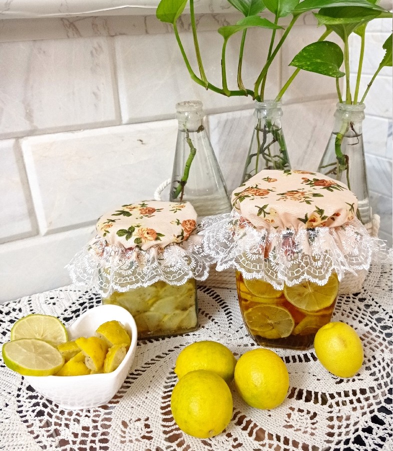 لیمو عسلی و ترشی لیمو