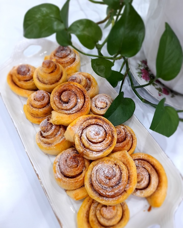 عکس رول دارچینی