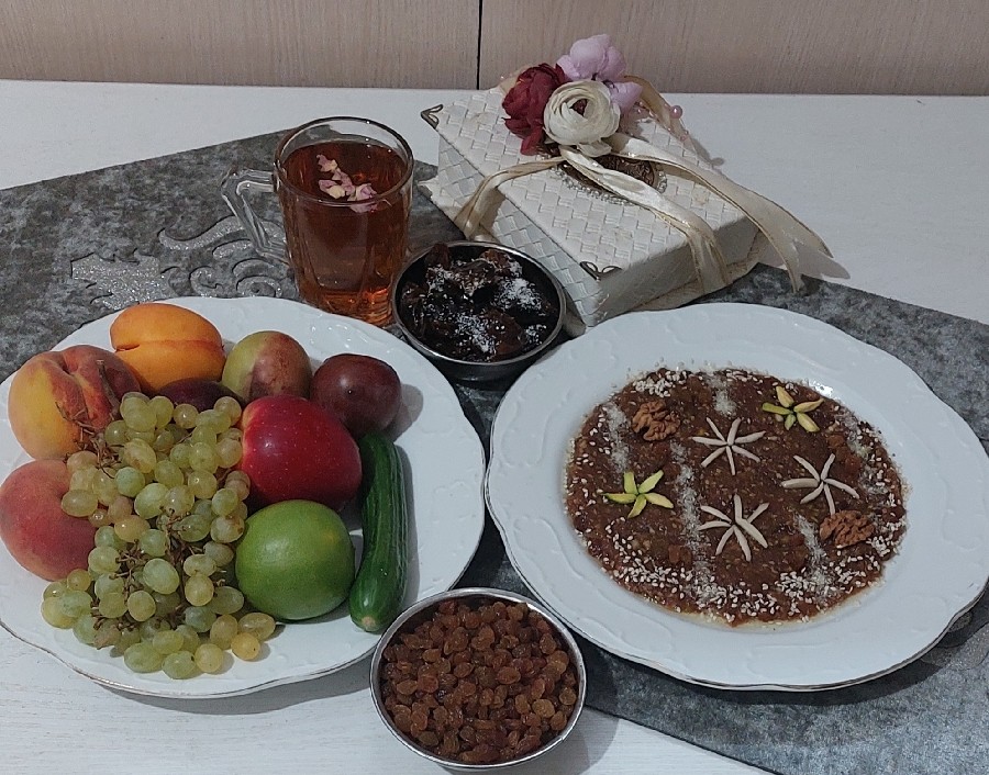 عکس حلوا چهارمغز