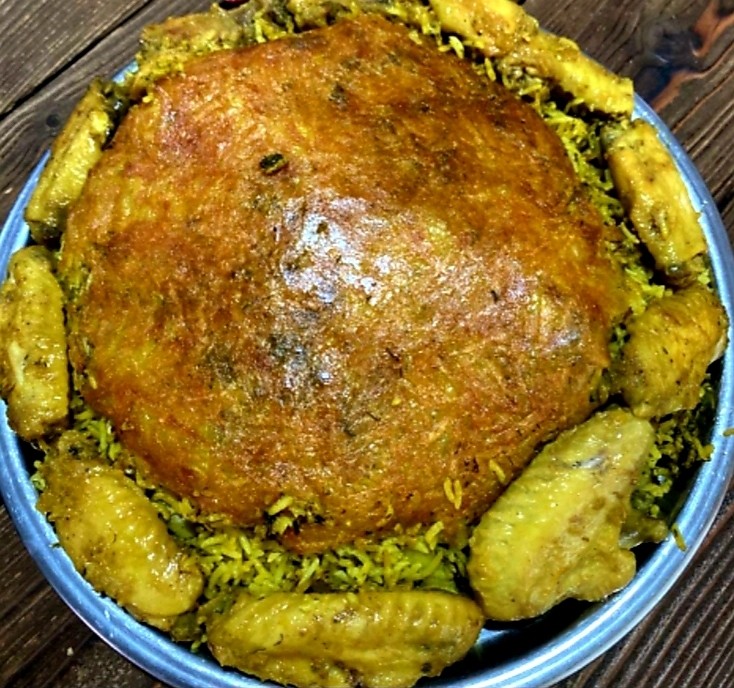 عکس باقالی پلو جاتون خالی