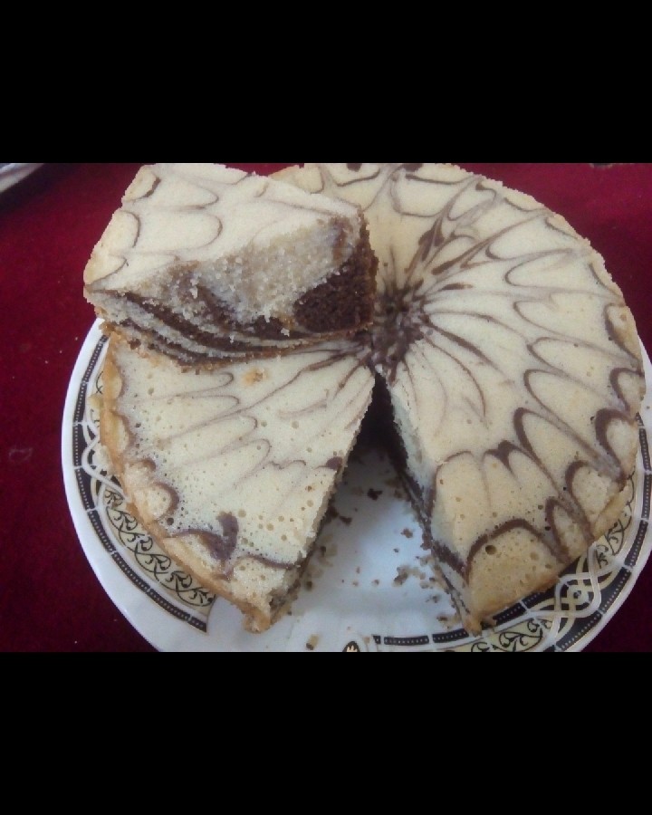عکس کیک زبرا قابلمه ایی