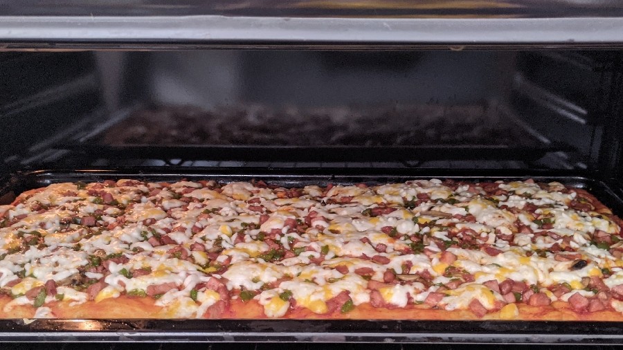 ❤️?❤️?پیتزا مخلوط خونگی⁦^_^⁩ صد هزااااااااار براااااابر خوشمزه تر ⁦B-)⁩ از پیتزاهای بازاری⁦:' (⁩