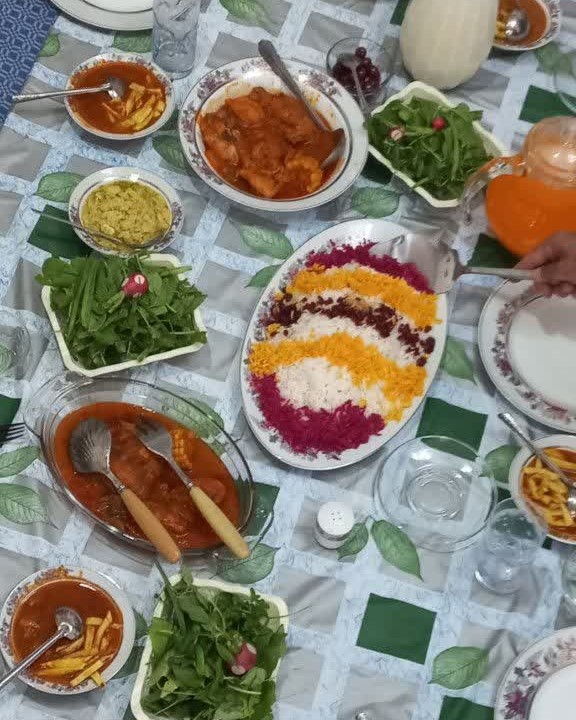 عکس سفره ی مهمونی