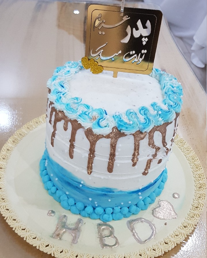 عکس کیک تولد کیک خامه ای