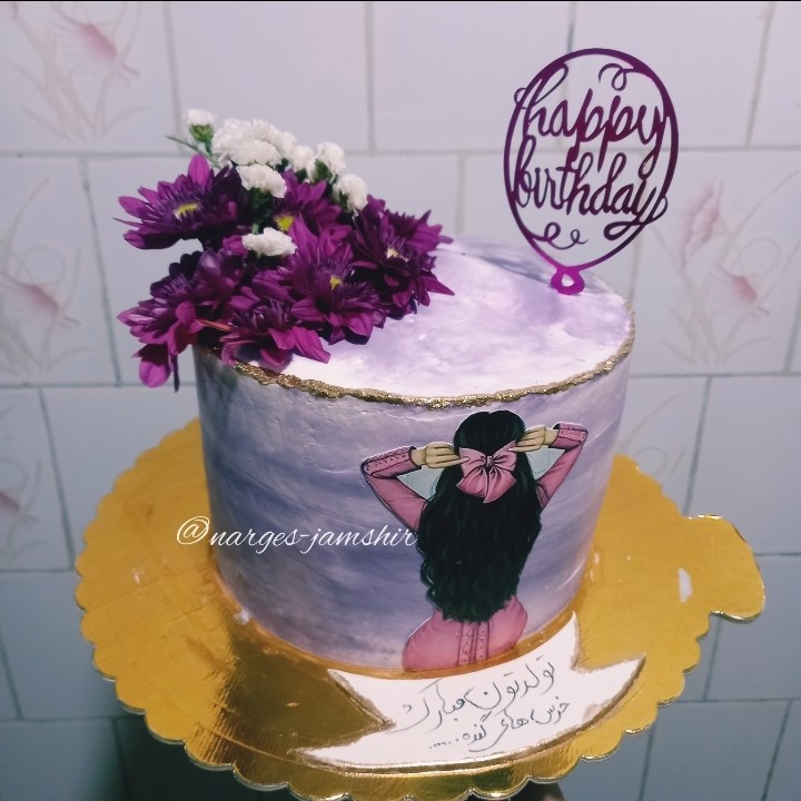 کیک دخترانه سفارشی