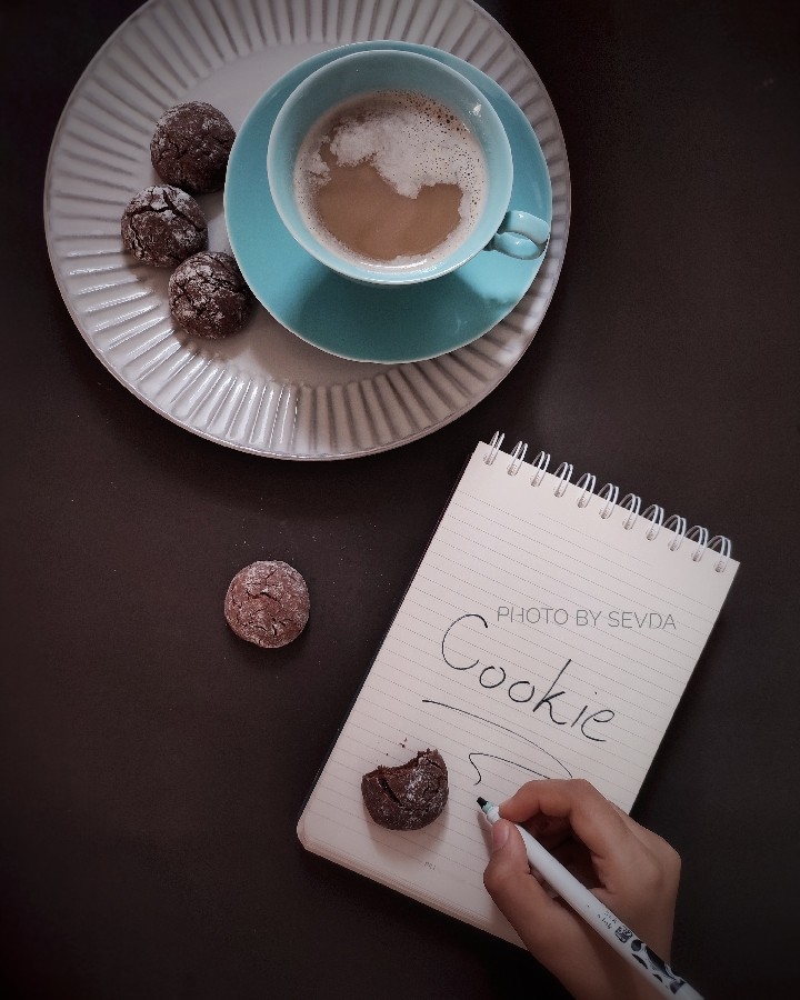 عکس کوکی شکلاتی ساده با دستور مامان مأوا