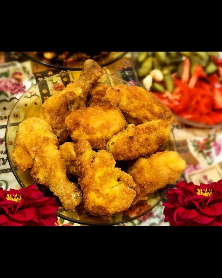 عکس بفرمایید مرغ سوخاری خودم پز