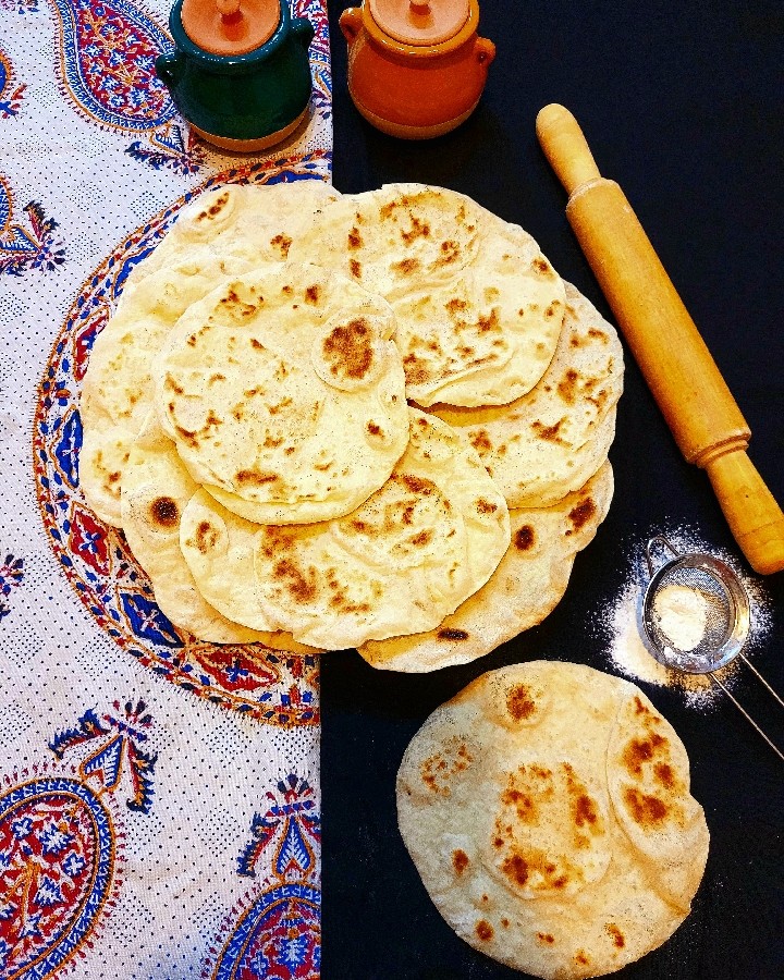 عکس نان لواش خانگی (با خمیر مایه)