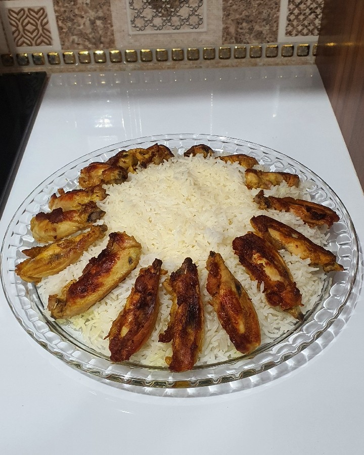 عکس پلو مرغ ساده