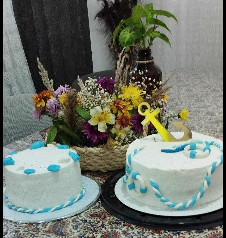 کیک به مناسبت روز نیروی دریایی ارتش برای همسر عزیزم❤❤ وهمکاران