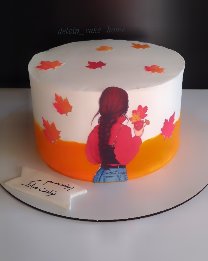 عکس کیک پاییزی دخترانه