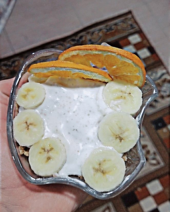 دسر موز و بسکوییت