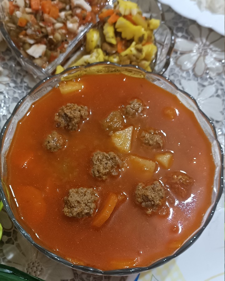 عکس خوراک کله گنجشکی با آلو بخارا 