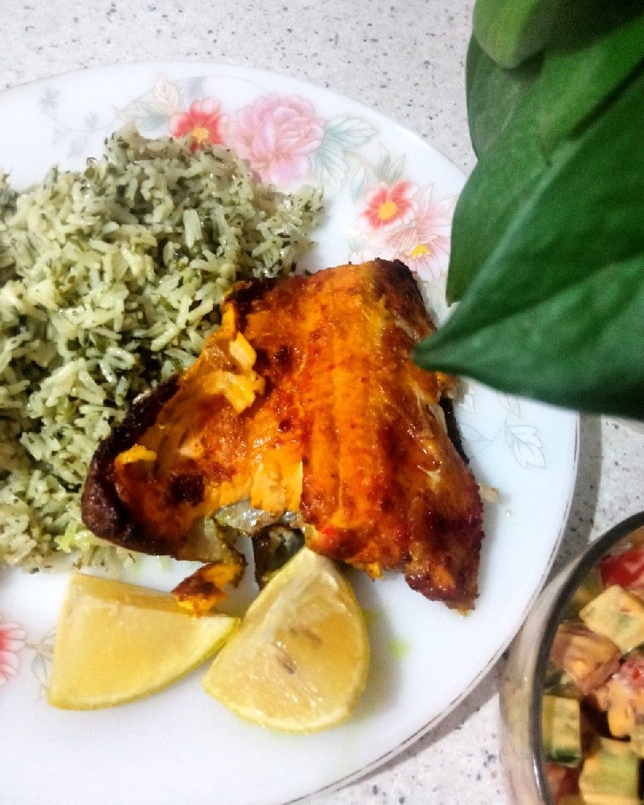 سبزی پلو با ماهی