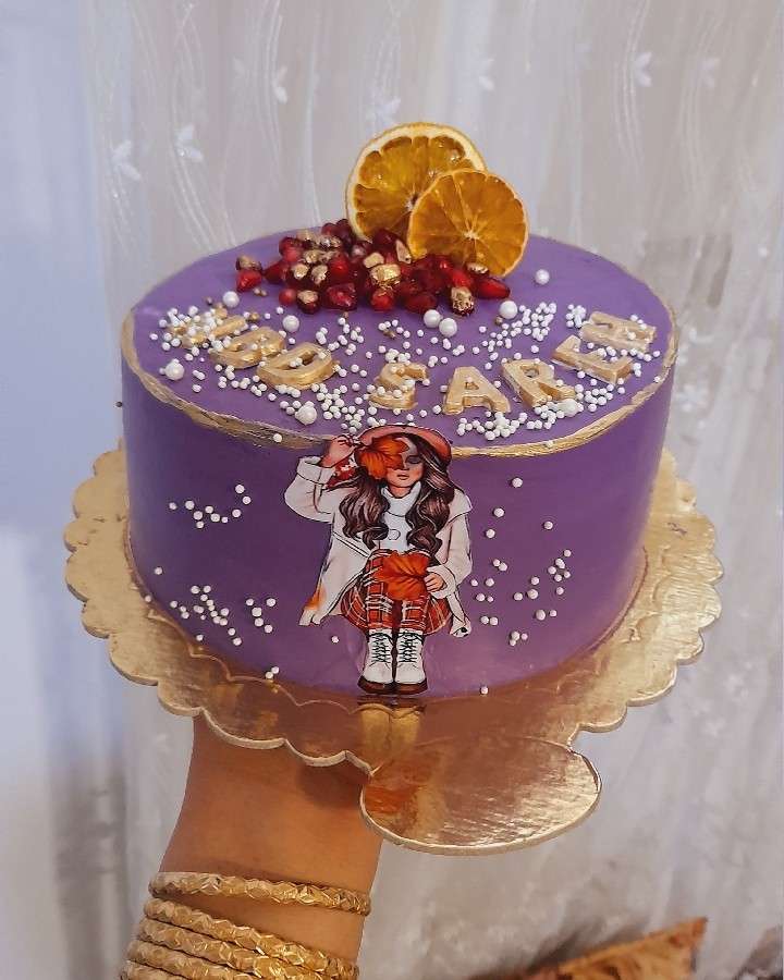 عکس کیک پاییزی
کیک بنفش
کیک تولدهمسرم
