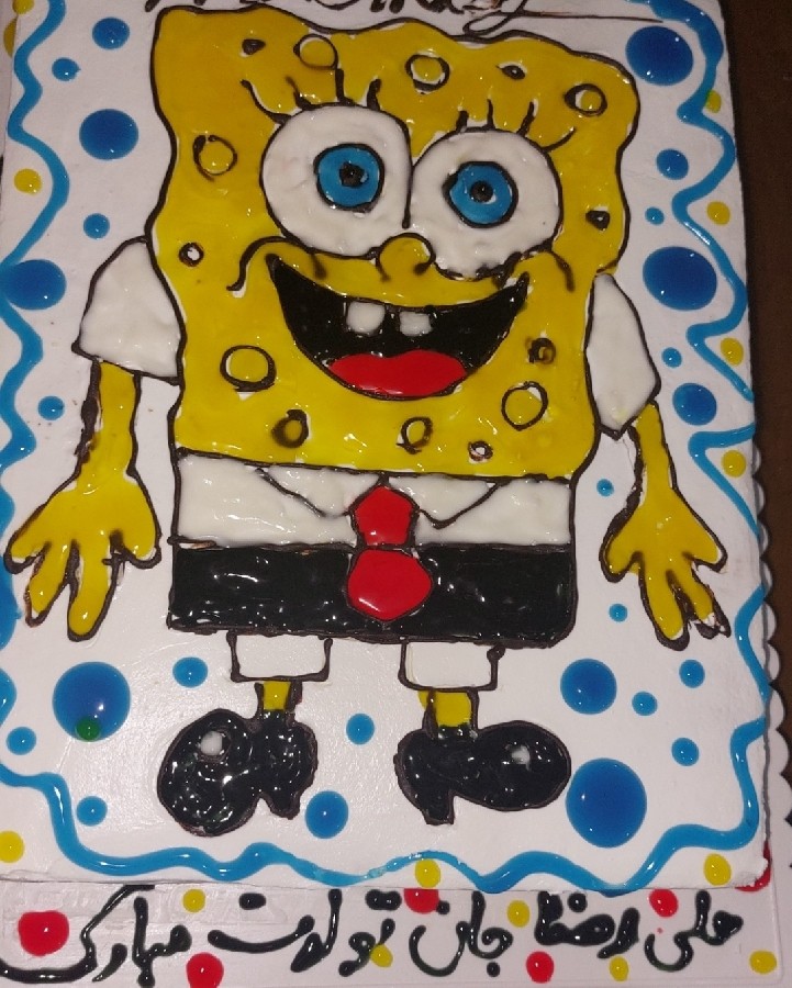 اولین کیک تصویری کار دست خودم برای پسر عزیزم