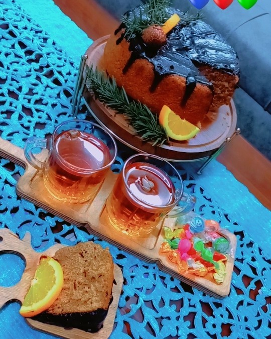 عکس کیک نسکافه شکلاتی