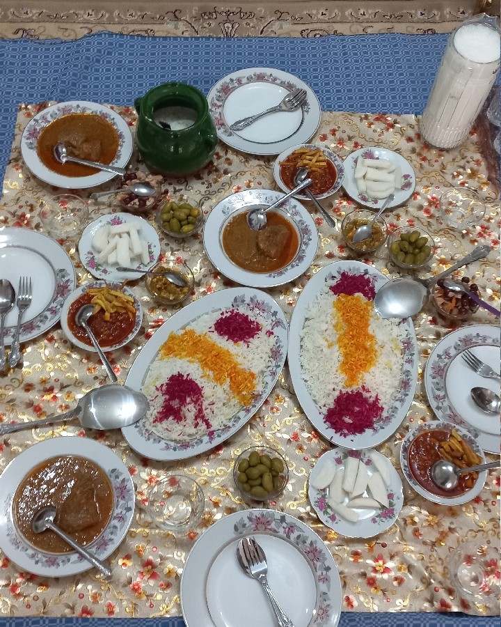 عکس سفره ی مهمونی