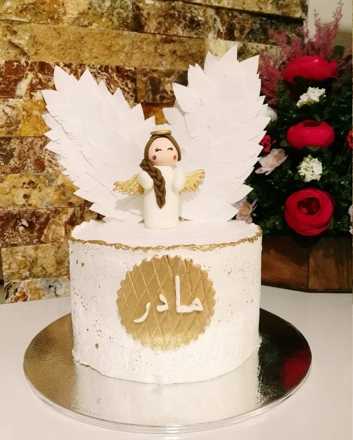 عکس کیک فرشته برای مامان فرشته م