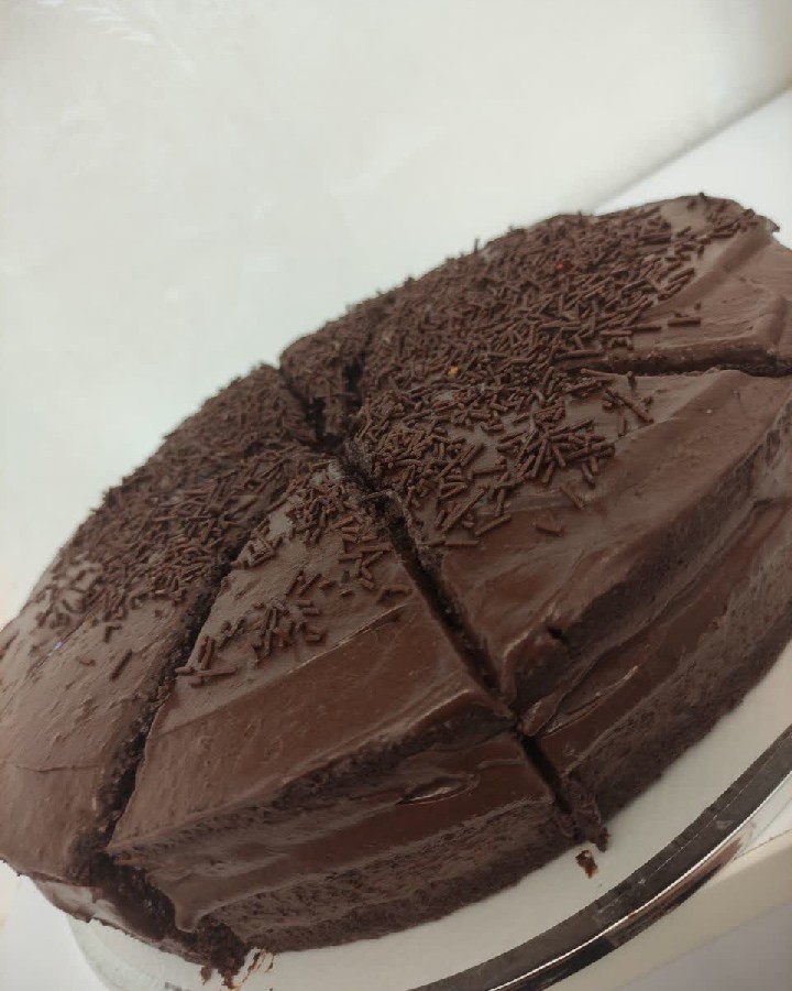 عکس کیک شکلاتی کافی شاپ اسلایسی