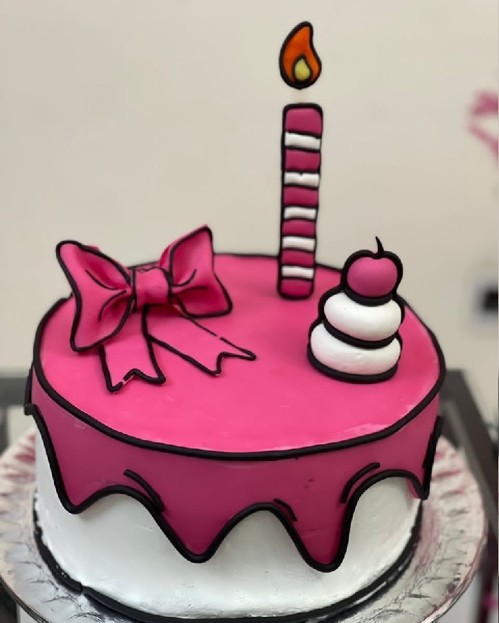 کیک تولد ده سالگی دختر قشنگم
