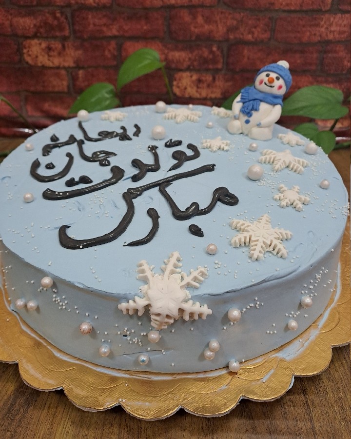 عکس کیک تولد دخترانه زمستانی?❄️
