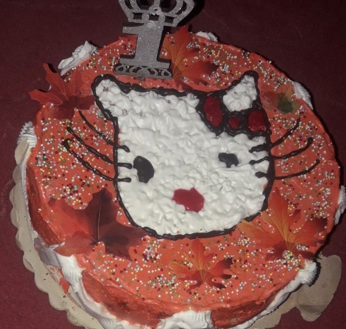 کیک تولد دختر گلم 