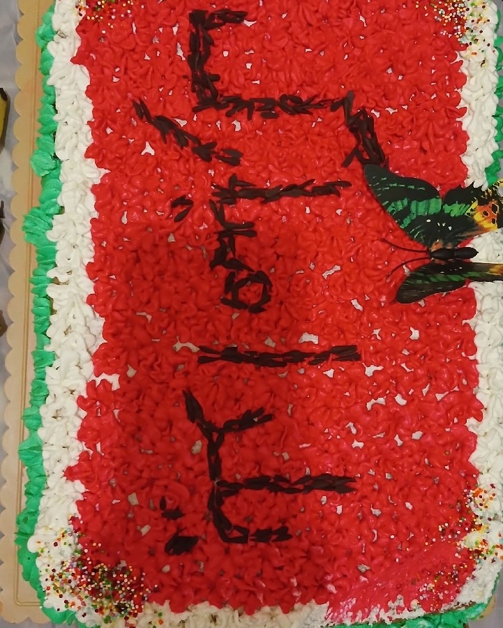 عکس کیک یلدایی اولین سال با نوراخانم
