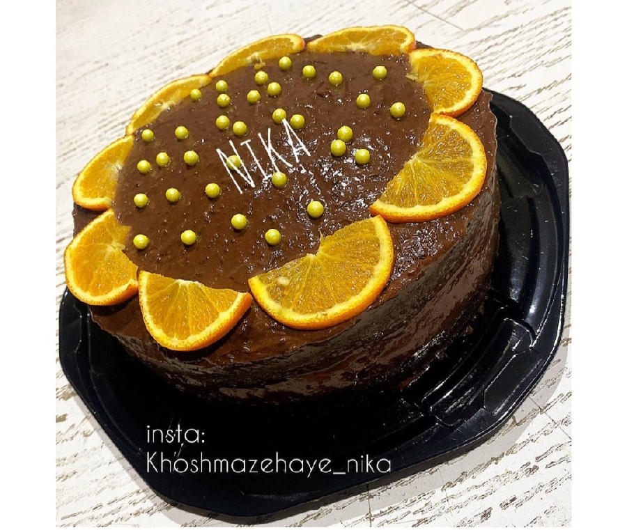 عکس #کیک_ شکلاتی _با_کرم_مخصوص
