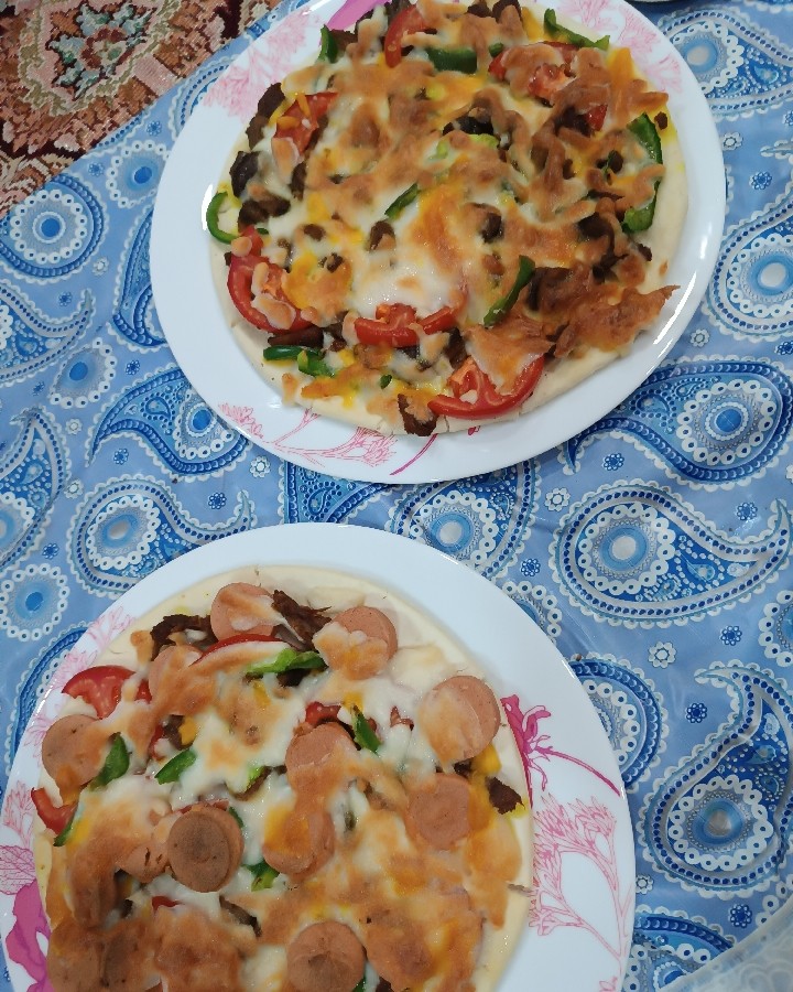 عکس پیتزا گوشت