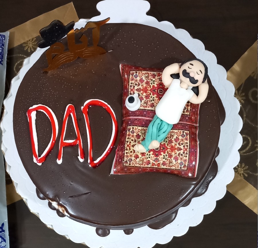 کیک روز پدر بماند به یادگار 