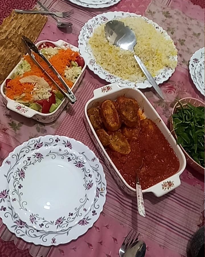 عکس رولت_گوشت دورنگ