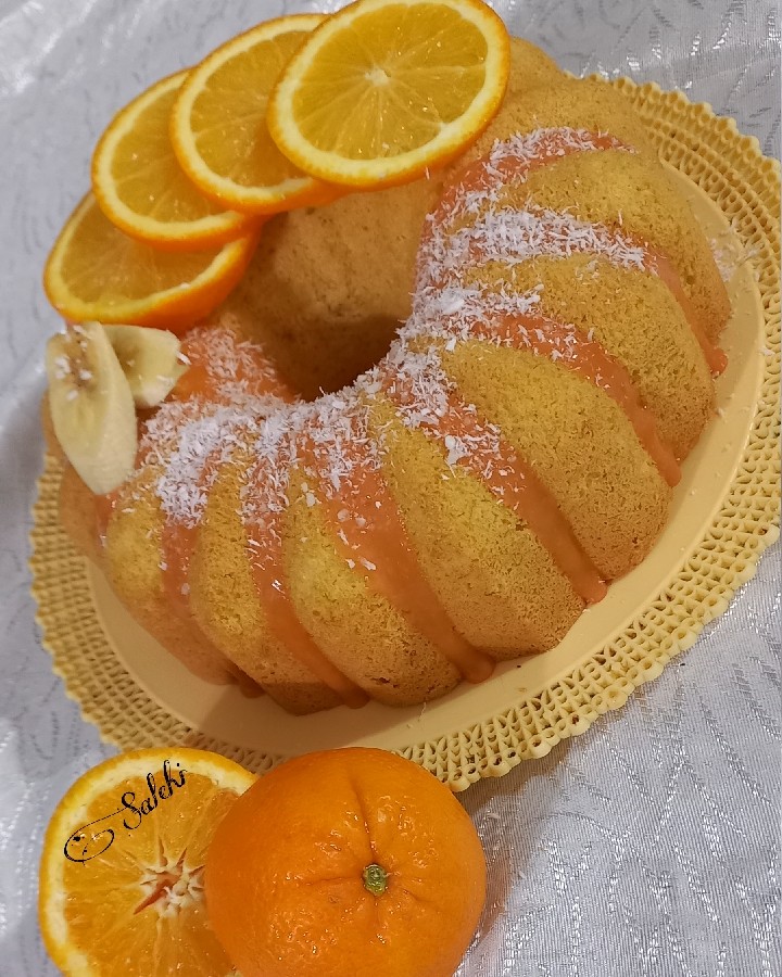 کیک موز و پرتقال