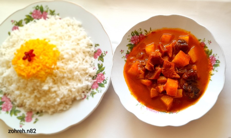 عکس خورش به آلو