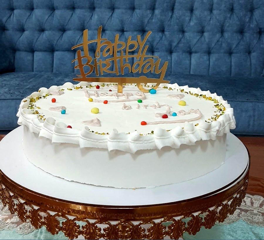 عکس کیک تولد نارگیلی