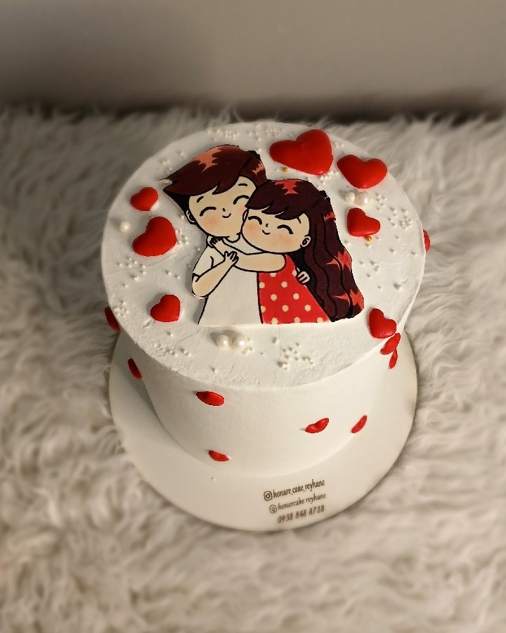 عکس کیک عاشقانه سفارشی