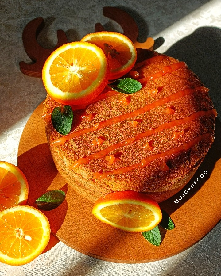 عکس کیک پرتقال