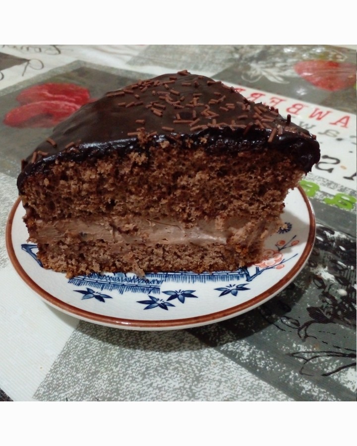 چیز کیک شکلاتی با کیک دوبل