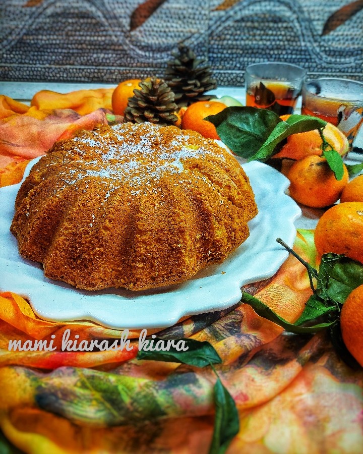 کیک نارگیلی پرتقالی 
