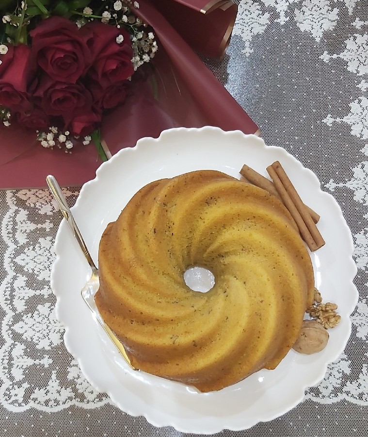 عکس کیک کدو حلوایی