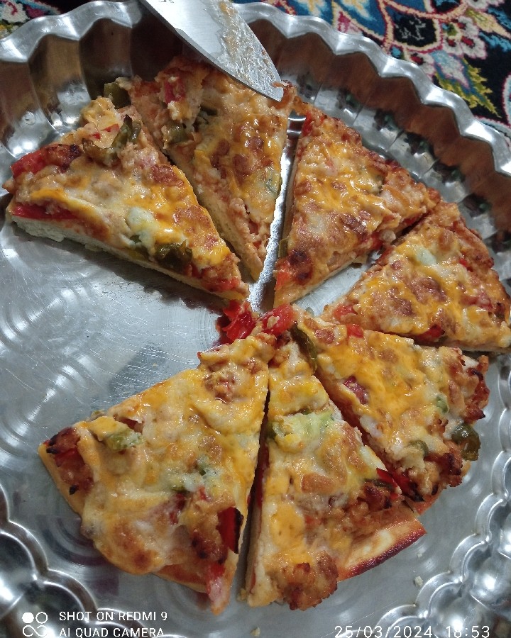 عکس پیتزا خوشمزه واسه افطار 
