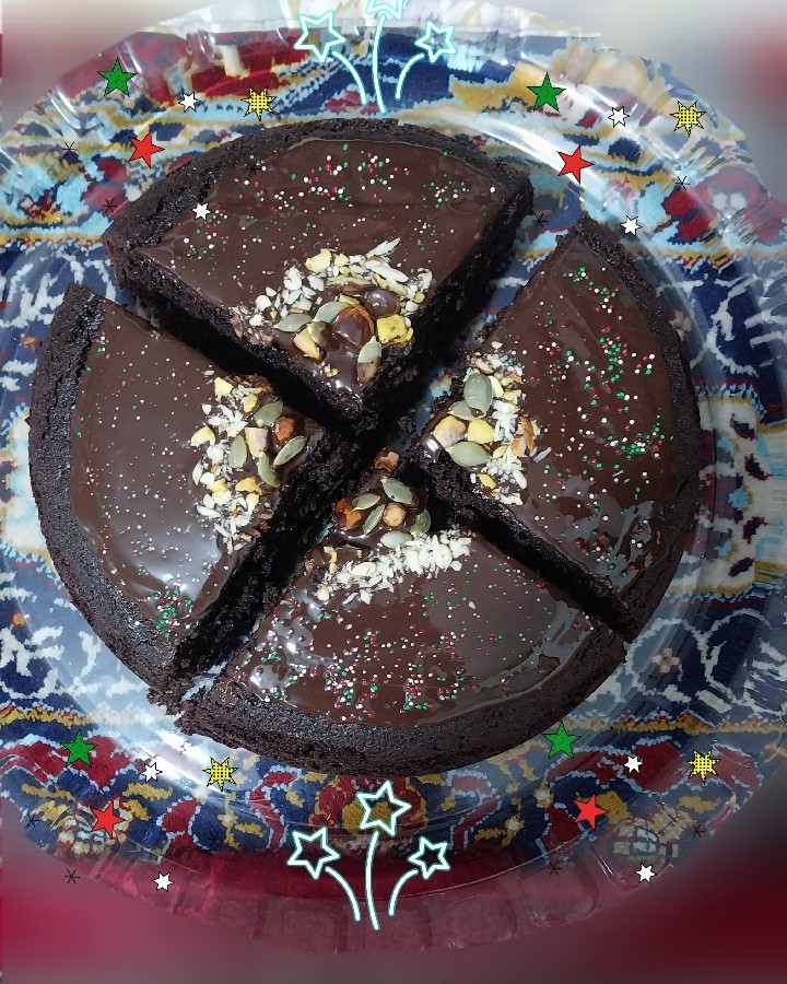 عکس کیک شکلاتی