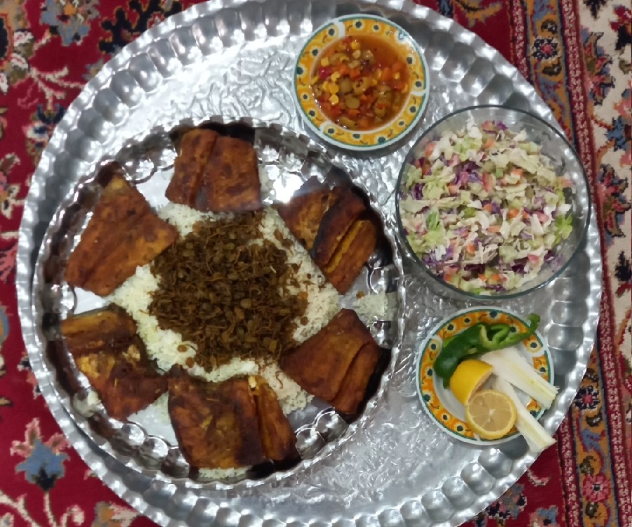 عکس ماهی و برنج و حشو خوشمزه ما