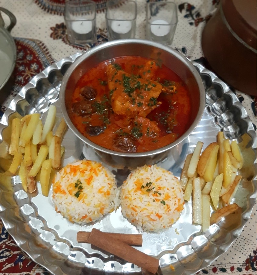 عکس خورشت آلو مسما.