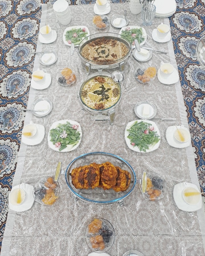 عکس سفره افطار
